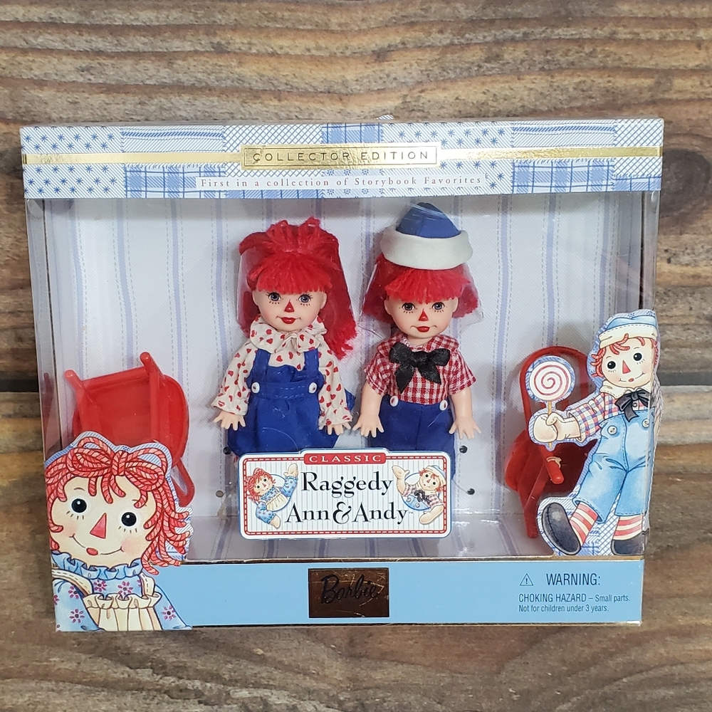 NRFB Vintage Barbie Collectibles First in Series Classic Raggedy Ann Andy